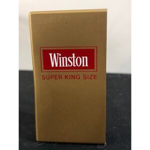 Winston Cigarette Pack Cover Gold Excellent Vintage Super King Size 60's 70's